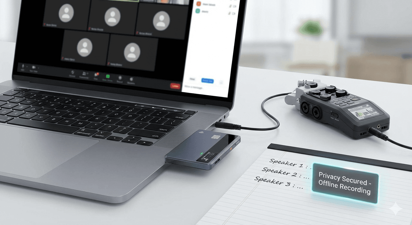How to record online meetings like those on Zoom, Google Meet etc. without any app?